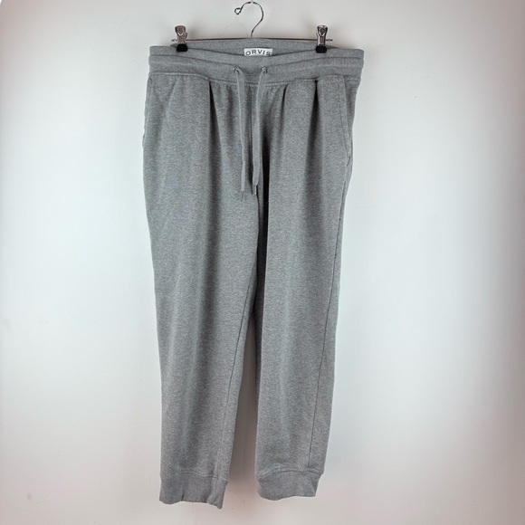 Orvis Men's Classic Collection Sweatpants Large Gray Joggers Lounge Drawstring - Picture 2 of 9
